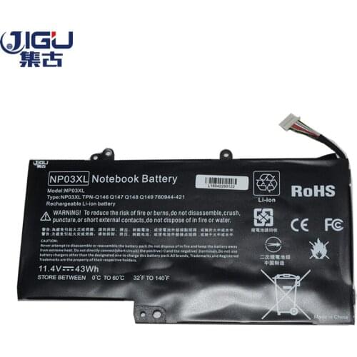 JIGU Laptop Battery 760944-421 TPN-Q146 TPN-Q147 761230-005 767068-005 HSTNN-LB6L NP03XL TPN-Q148 TPN-Q149 For HP