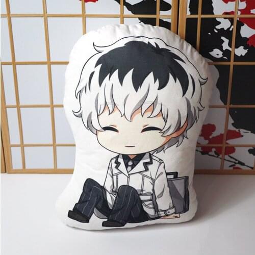 Anime Tokyo Ghoul Plush Doll Pillow Kaneki Ken Modek stuffed Toy Double Sided Pillowcase Cushion Cartoon Toys 45cm