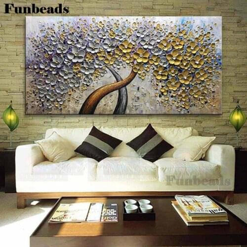 Large Abstract flower diamond embroidery round diamond painting full square drill 5d mosaic diamond art handwork gift,FF4091