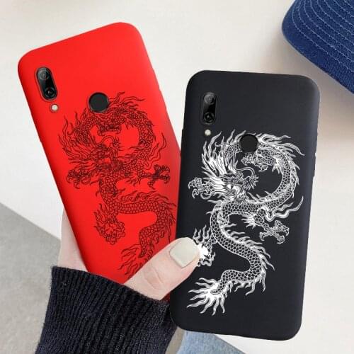 Dragon Painted TPU Case For Huawei P Smart 2019 Cases Silicon Phone Fundas Huawei P Smart Z S Plus 2018 2020 PSmart Cover Coque