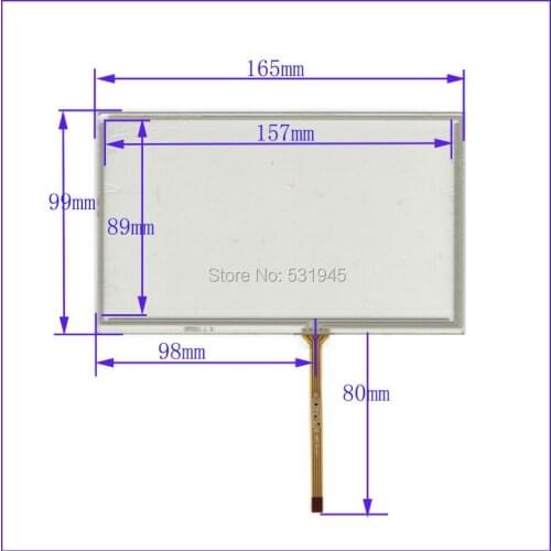 ZhiYuSun HST-TPA7.08P2 Navigation 4-wire welding resistive touch screen Suitable for all 7inch GPS navigation device compatible