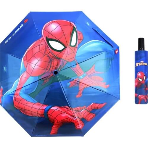 Cartoon Spiderman Automatic Kids Umbrella Rain Folding Men Durable Strong Colourful Umbrellas Rainy Sunny Fashion Umbrella
