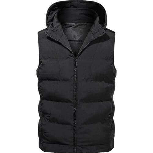 Mens Brand Hooded Vest Spring Fall Removable Hooded Four-Color Recreational Outdoor Fishing Vest Sleeveless Coat BVCHAJ