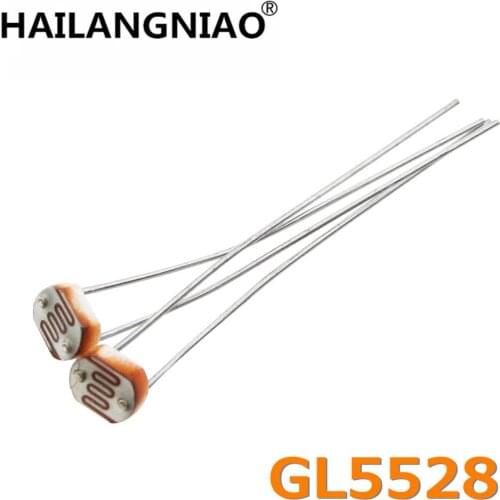 New 20pcs Photo Light Sensitive Resistor Photoresistor Optoresistor 5mm GL5528