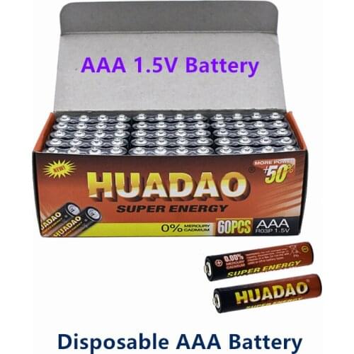 Disposable battery1.5v Battery AAA Carbon Batteries Safe Strong explosion-proof 1.5 Volt AAA Battery UM4 Batery No mercury