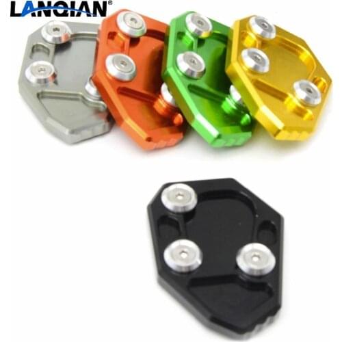 For BMW S1000RR 2010 2011 2012 2013 2014 Motorcycle stand motorbike Kickstand Aluminum Side Stand Plate Enlarge caballete