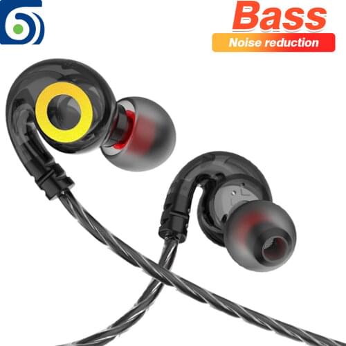 Byscoon Wired Earphones Wire-Controlled Headset Suitable for Smartphones 3.5mm Stereo In-Ear Wired Headset with Microphone