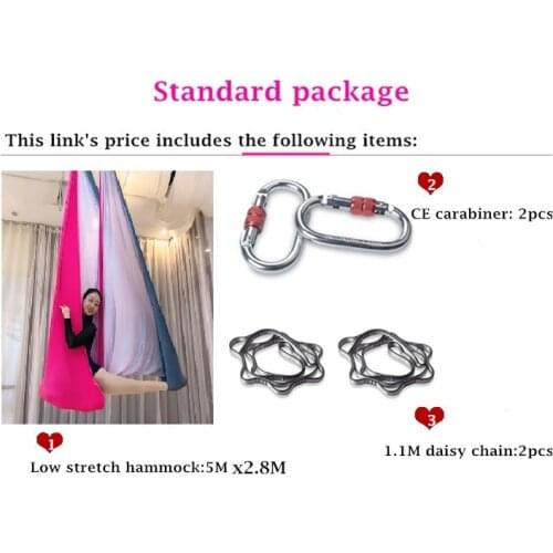 Multicolour 5 meters Aerial Anti-gravity Yoga Hammock Swing Flying Yoga Bed Bodybuilding Gym Fitness Equipment Inversion Trapeze