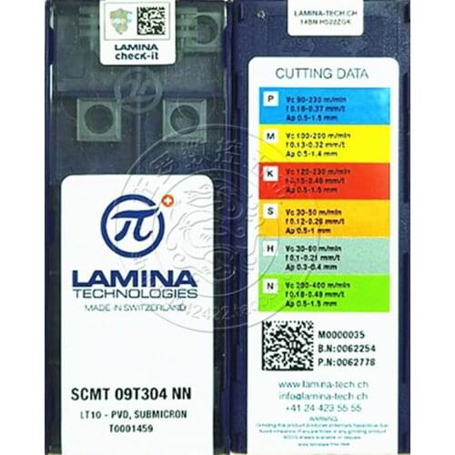 SCMT09T304 SCMT09T308 NN LT10 100% origi Lamina Carbide insert Processing: stainless steel, steel, cast iron. Etc