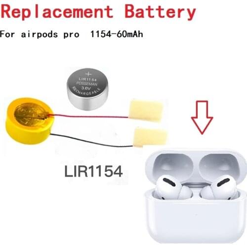 For Airpods Pro Charging battery Replacement 60mAH Charger Bluetooch Pairing Pop up Windows for AirPods Air Pods Pro