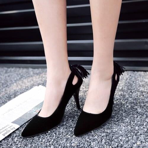 Big size 34-51 Shoes Woman 2017 New Arrival Wedding ladies high heel shoes Fashion Sweet Dress pointed toe Women Shoes Pumps E-8