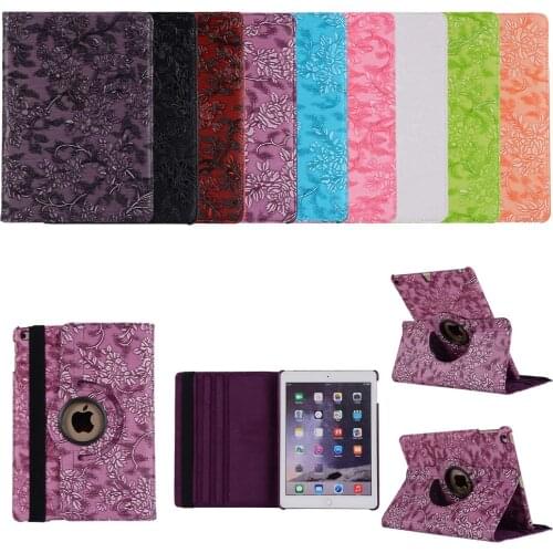 360 Rotating Grape Stand Funda Smart Cover Case For 9.7" Apple iPad 2 3 4 For 7.9" Ipad mini 1 2 3 4 +Pen +Film Coque Capa