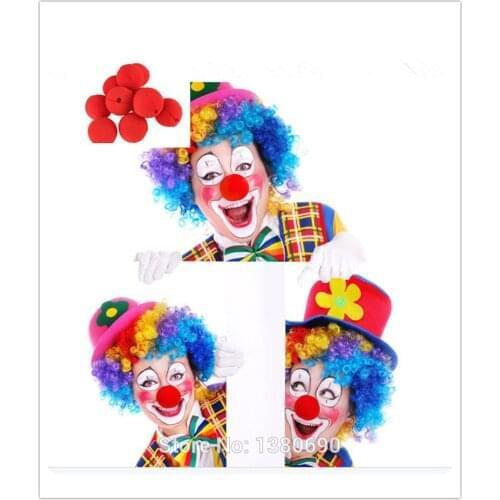 Fun Red Nose Foam Circus Clown Nose Halloween Accessories Costume Magic Dress Party Supplies Comic Party Supplies 5z