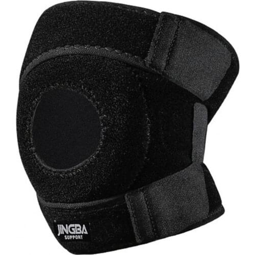 1Pc Knee Stabilizer Knee Pads Elastic Breathable Black Adjustable Compression Sleeve Knee Support Brace for Workout