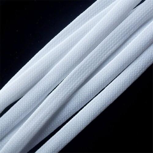 1 meters White High quality 10mm Braid PET Expandable Sleeving High Density Sheathing Plaited Cable Sleeves DIY