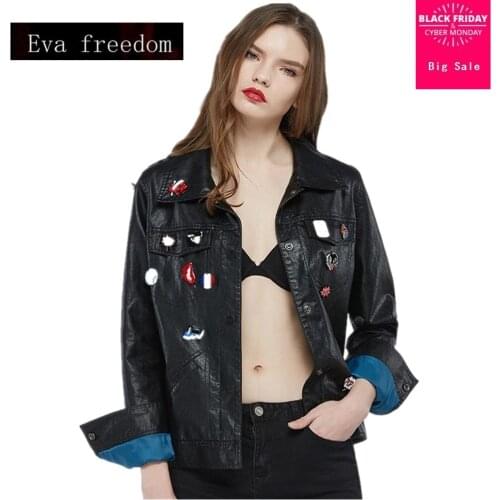 2020 New Spring autumn Fashion brand Good Quality beading Epaulet leather jacket Ladies Basic Street PU Leather Jacket wj1009