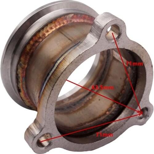 2.5'' INCH T04E 3 Bolt Turbo Downpipe Flange to 2.5' V-Band Conversion Adaptor