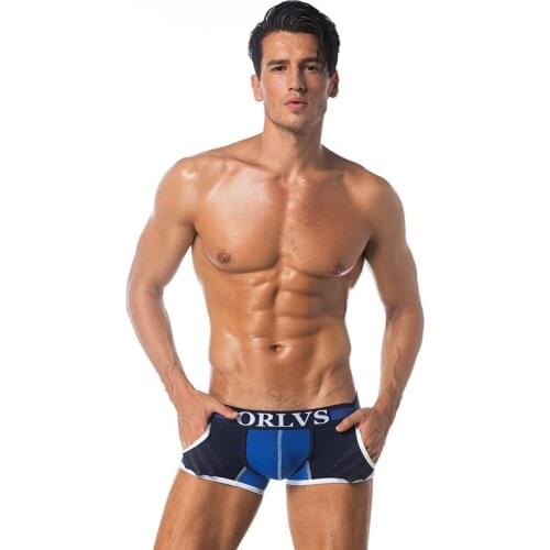 3pcsOR/H114Underwear Men Boxer Jockstraps Mens Sexy Underpants For Man Panties Comfortable Breathable cuecas Sexy Cueca Boxers