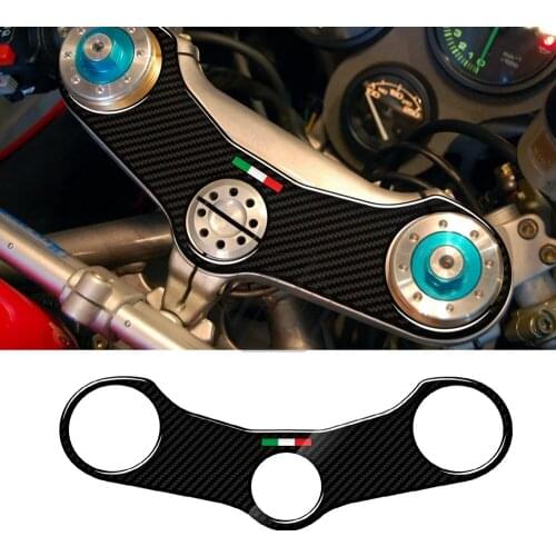 3D Carbon Fiber Triple Tree Yoke Cover Protector Tank Pad Case For Ducati 748 748R SP 916S 996 R 998 Biposto