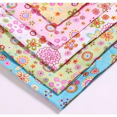 50cm*150cm Pastoral Floral Printed Polyester Cloth Sewing Quilting Fabrics For Patchwork Needlework DIY Handmade Accessories