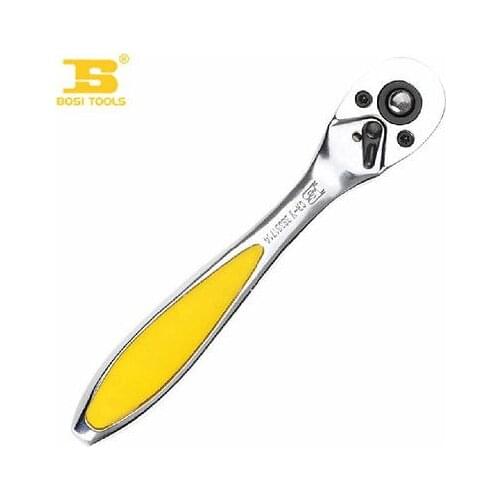 72-teeth 1/4" Drive Head Quick Release Bending Handle Ratchet Wrench