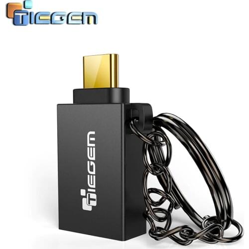 TIEGEM Type C Adapter Type-C to USB 3.0 OTG Cable Adapter USB C Converter for One plus 6T 5 Xiaomi mi 8 Huawei USB C OTG Adapter