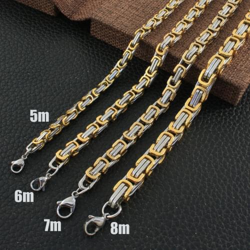 Free Shipping Gold Color Stainless Steel Vintage Jewelry Necklace Bracelet Sets For Gift Good Guality SFOZABCA