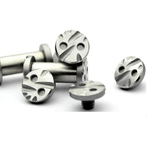 Diy Knife material Making knife Handle screw KNIVES Fish head sharp 20 size Straight folding knife rivet