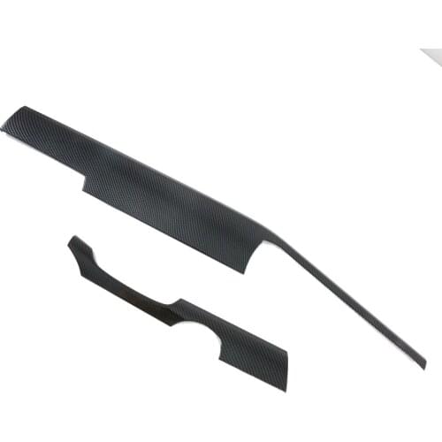 For KIA Optima K5 2020 2021 ABS Carbon Fiber Car Dashboard Center Control Edge Trim Cover Interior Garnish Sticker Strips