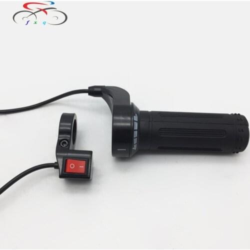 Electric Scooter Motorcycle Twist Throttle Hall Gas Knob with Power Switch for Ebike bicycle Handlebar Grip Accelerator 3 speed