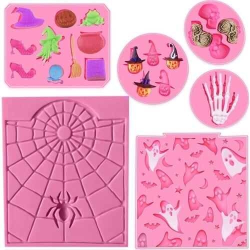 Halloween Mold Epoxy Mold Silicone Mold Pink Cake Decoration Tool For Fondant Fondant Cake Chocolate Mold Jewelry Accessories