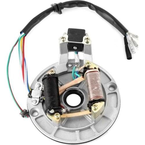 JH70 Stator Plate Pickup Magneto Ignition Coil Rotor for Pit/Dirt Bike 70cc 90cc 110cc 125cc