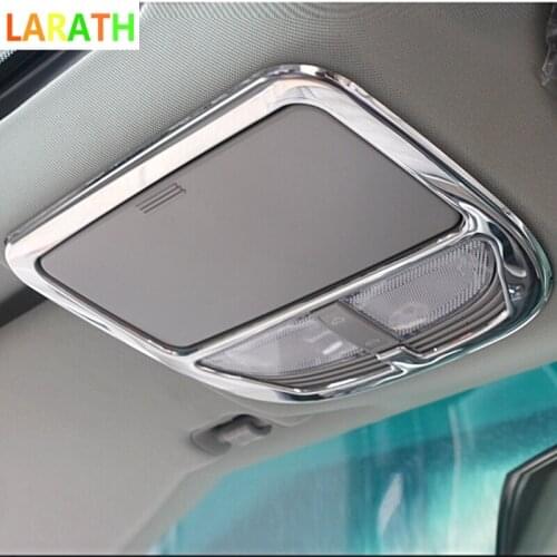 For Emgrand 7 EC7 EC715 EC718 2014 2015 2016 Stainless Steel front back rear read reading switch button light lamp frame trim
