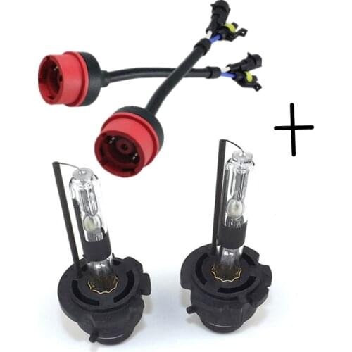 FSYLX 35W Car Xenon HID headlight kit D2R HID bulbs+ D2-AMP Xenon Wiring Harness Adapter cables D2R HID XenonCar headlight Bulbs
