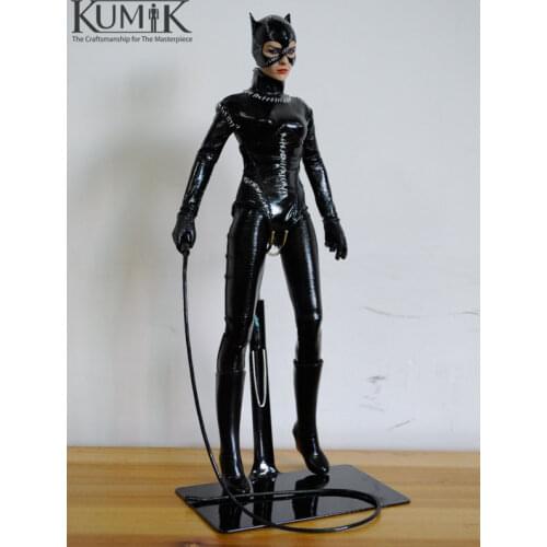 1/6 Full Set Batmans Catwomans Figure Toy K300-3 12'' Black Suit Head Body Collection Doll Toys Gift