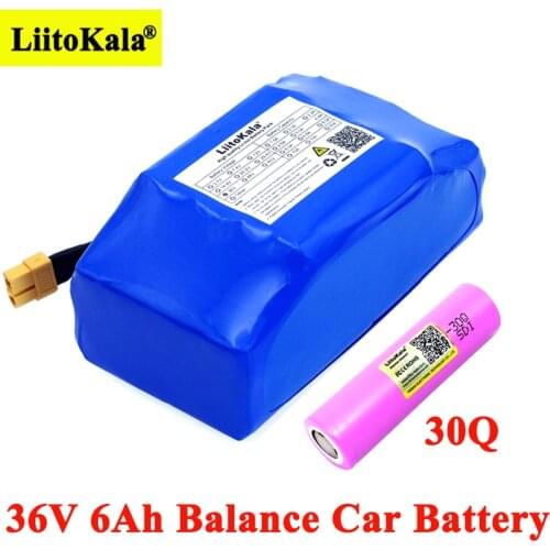 Liitokala 36V 6Ah INR18650-30Q 2 wheel electric scooter self balancing 18650 lithium battery pack for Self-balancing Fits