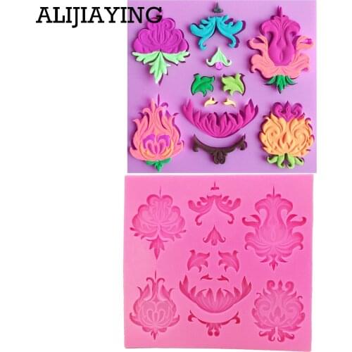 M0189 Cake Decor Fondant Cake 3D Leaves Silicone Mould Cake Decorating Tools DIY Tree leaf Press Molding Foil Mold Silicone Mold
