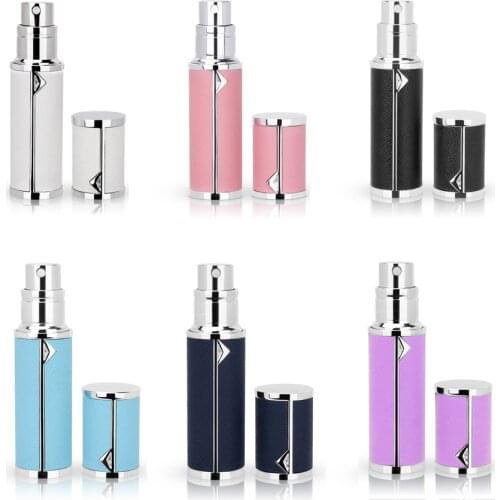 5ml Refillable Mini Perfume Spray Bottle Aluminum Spray Atomizer Portable Travel Cosmetic Container Perfume Bottle