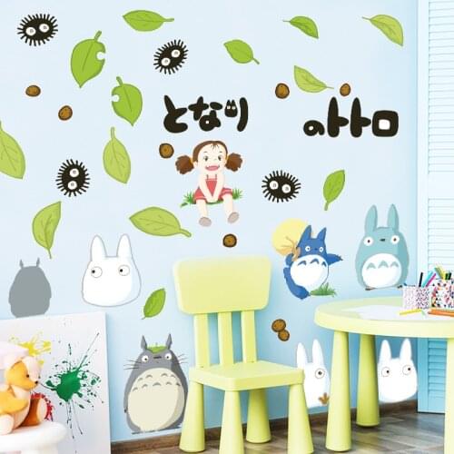 EWAYS Cartoon Games Theme Wall Sticker TOTORO Wall Sticker Room Deorated Tools