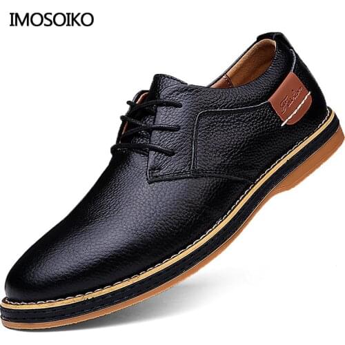 2021 Mens Leather Business Whole Outfit Casual Leather Shoes Broch Style Lace Up Fashion All-Match Chaussure Homme Size 48