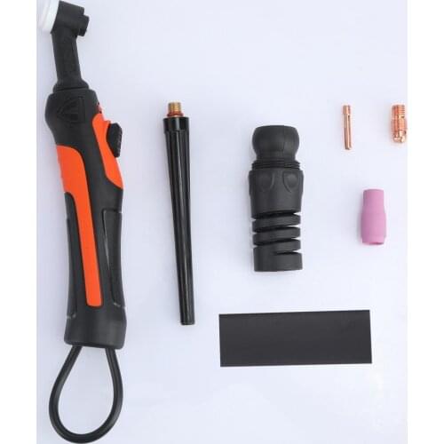 Ergonomic TIG Welding Torch Set Compact Lightweight Flexible Head Torch Replacement with Ceramic Nozzle for TIG-9F/TIG-9VF