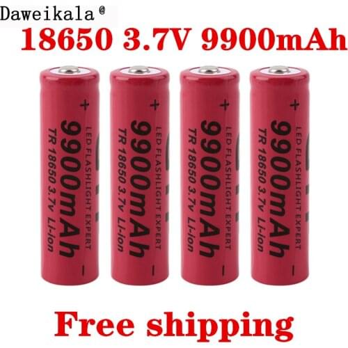 2021New 18650 Battery lithium rechargeable battery 9900mAh lithium battery 3.7 V for bright flashlight toy rechargeable Battery