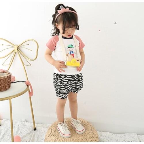 Baby Girls Clothes Summer Brand Short Sleeve Cotton Casual Print Girls Tops Tees Toddler Girl Clothes T-Shirt Children Clothing