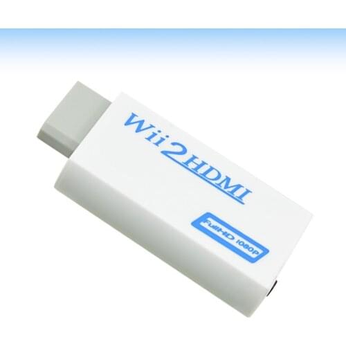 Original Package For Wii to HDMI Wii2HDMI Adapter Converter 3.5mm Audio Video Output Full HD 720P 1080P HDTV Monitor