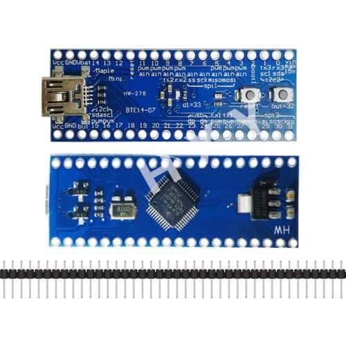 STM32F103CBT6 Maple Mini ARM STM32 Cortex-M3 Microcontroller Board Module STM32F103C8T6 for Arduino Mini USB
