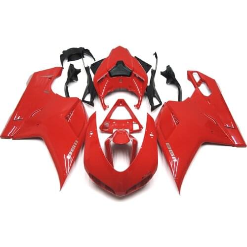 For DUCATI ABS motorcycle fairing kit forDUCATI 848 evo motorcycle body kit 1098 1198 1098 RS 2007 2008 2009 2010 2011 red