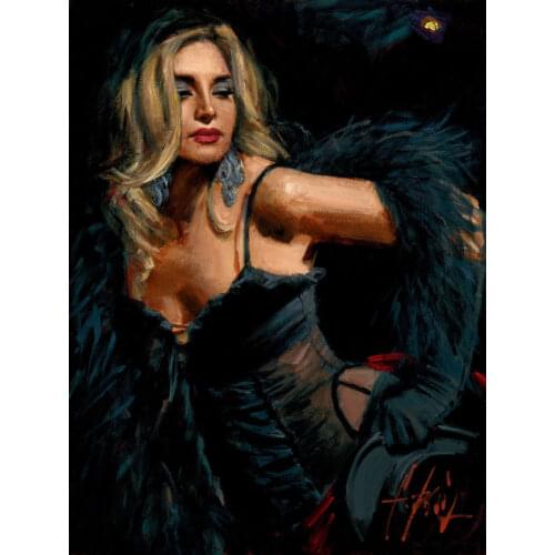 Sexy Woman Portrait Art Modern Oil Painting on Canvas for Home Wall Decoration Painting Handmade