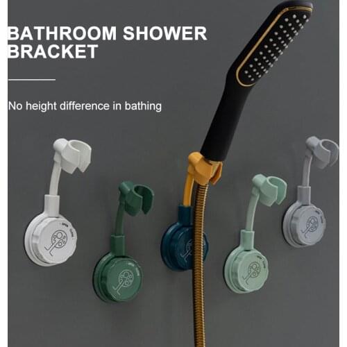 Suction Cup Shower Holder Adjustable Shower Head Holder Universal Bathroom Bracket Nozzle Base Stand Punch-Free 360°Rotation