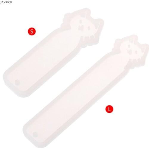 Silicone Mold DIY Bookmark Cute Pet Cat Mirror Crafts Jewelry Making Epoxy Resin Tool Accessory