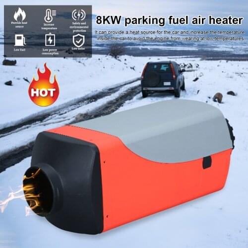 8KW 12V/24V Parking Fuel Air Heater LED Display Remote Control Low Noise And Low Fuel Consumption Car Truck Air Diesel Fuel Heat